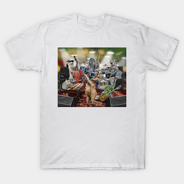 Animalz Band Zoo Musicians T-Shirt by Dual Rogue